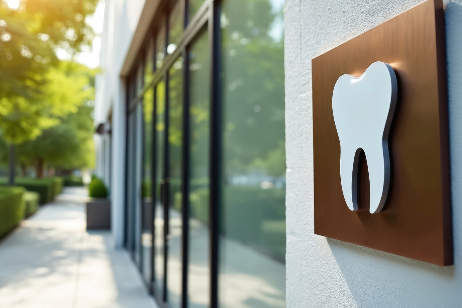 Entrée d'un cabinet dentaire